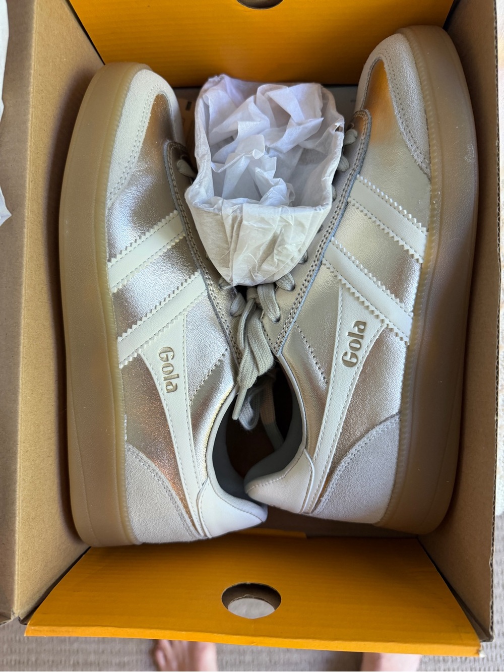 Gola Viper Metallic Sneakers NIB - Picture 3 of 6